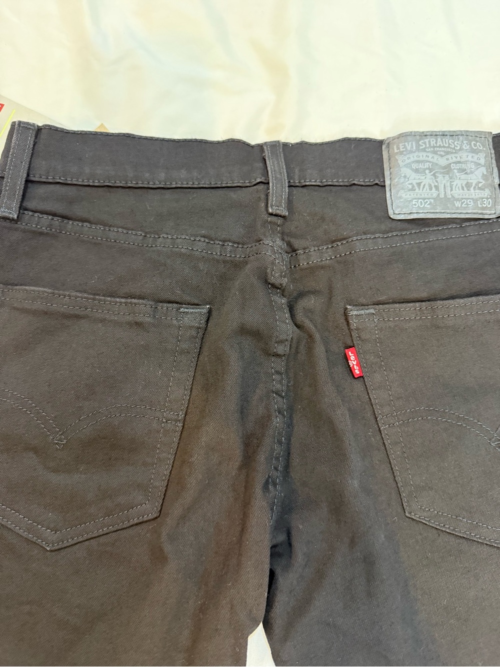 Levi’s 502 Taper Men’s Jeans | Black | 29x30 | New With Tags - Picture 15 of 16